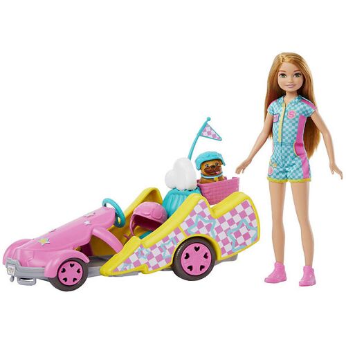 Barbie Puppenset - 30 cm - Stacie Go-Kart - Barbie - One Size - Puppen