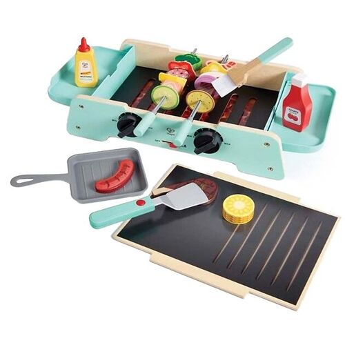 Hape Spiellebensmittel m. Ton/Licht - Holz - Sizzling Griddle & - Hape - One Size - Spiellebensmittel