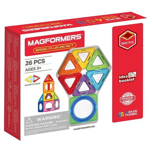 Magformers Magnetspielzeug - Basic Plus - 26 Teile - Magformers - One Size - Magnetspielzeug