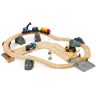 Spielzeug-Eisenbahn BRIO "BRIO WORLD, Straßen & Schienen Steinverlade Set" Spielzeugfahrzeuge beige (natur) Kinder Ab 3-5 Jahren FSC- schützt Wald - weltweit