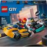 Lego Go-Karts mit Rennfahrern