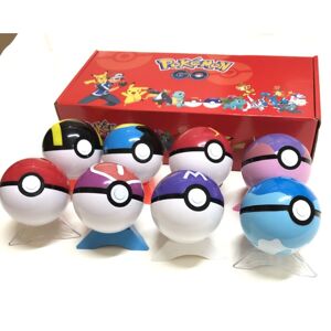 Pokémon, Pokemon Fun Pokéball + 8 stk Pokemon Figures + 8 stk Base Bedste fødselsdagsgave