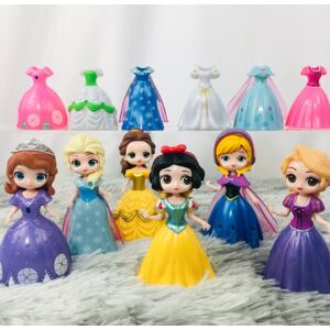 6 Pack Disney Princess med 12 Pack udskifteligt tøj