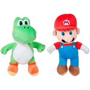 2-Pack Super Mario og Yoshi Plyst stort legetøj Blødt legetøj 27 cm