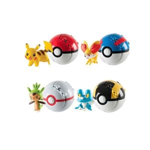 'Pokemon Go' kastbollar som utvecklar sig + Pokemon figur (4-PACK)