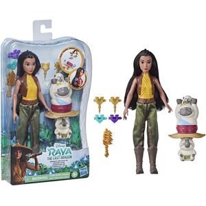 Disney Raya and The Last Dragon Strength and Style Set Fashion Doll, Hair Twisting Tool, Hair Clips