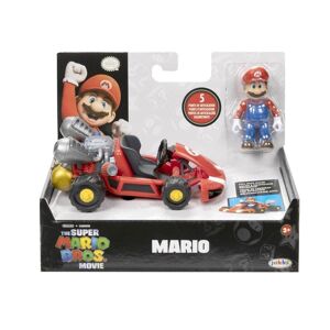 Super Mario Movie Pull Back Racer with figure Mario