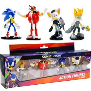 4-Pack Sonic Prime Articulated Action Figures 7.5cm (S1A)