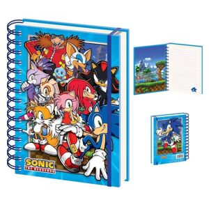 Pyramid Sonic The Hedgehog (green Hill Zone Gang) A5 Wiro Notebook