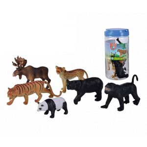6-Pack Simba Toys Nature World Wild Animals figurer 12-18cm