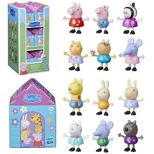 6-pakke Peppa Pig Gurli Gris Peppas Clubhouse Surprise Figur Mystery Box