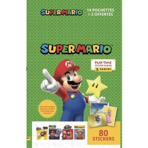 Pakke med klistermærker Panini 14+2 80 enheder Super Mario Bros™