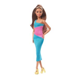 Barbie Signature Looks Posable Doll Petite Long Brunette Hair #15 Dukke