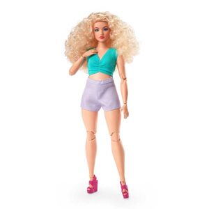 Barbie Signature Looks Posable Doll Curvy Curly Blonde Hair #16 Dukke