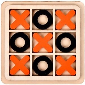 Northix Tic Tac Toe spil i træ - Assorterede farver