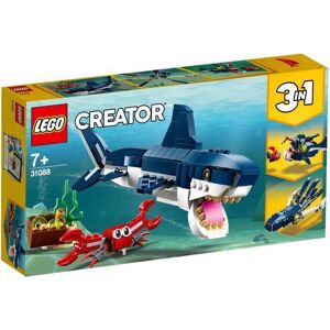 Lego Creator 3-i-1 31088 undervandsvæsner, marinedyrsfigurer, haj, krabbe