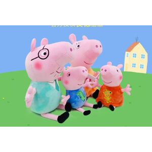 Greta Gris Peppa Pig Greta Gris Familie udstoppede dyr Blødt legetøj 35cm- 4stk Modeller