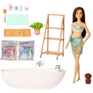 Barbie Brunette Velfærd Med Badekar Dukke Transparent