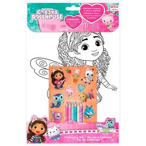 Kids Licensing Gabbys Dollhouse coloring set + stickers
