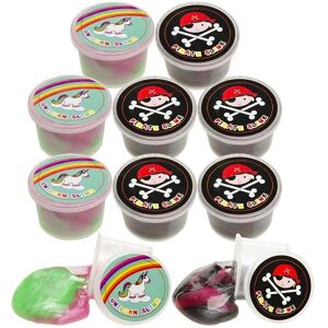 TechSolz 8-Pack Unicorn / Pirate Mini Slajm - Slime