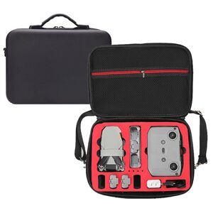 Shoppo Marte For DJI Mini 2 SE Shockproof Carrying Hard Case Shoulder Bag, Size: 29 x 19.5 x 10cm (Black Red)