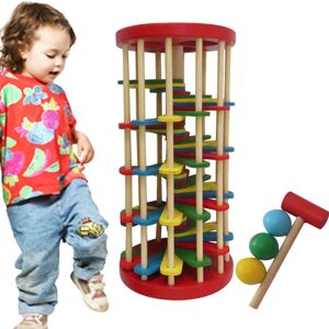 shopnbutik Børnelegetøj Babypædagogik Trælegetøj Stiger Farve Banke Kuglebord Legetøj Udvikling af intelligens