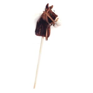 Leksaksaffären Hobby horse with bridle Dark brown