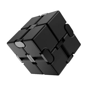 MTK Fidget Spinner Infinite Cube Metal Stressaflastningsflipblok - Sort