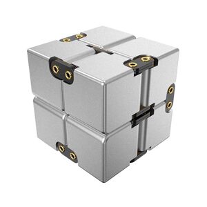 MTK Fidget Toy Infinite Cube Stressaflastningsflipblok - Sølv