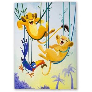 Disney - Lærred - Løvernes Konge - Simba & Nala - 70x50cm