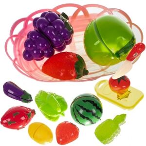 Kruzzel Leksaksfrukter för Barn - 10-delar - Trä