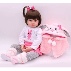 High Discount 47CM Silikone Reborn Super Baby Lifelike Toddler Bonecas Kid Doll Bebes Legetøj til børn Gaver