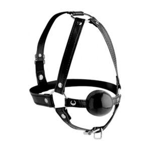Strict Head Harness With Ball Gag Gagball med harness