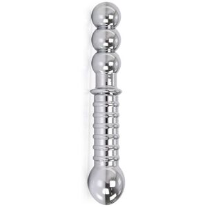 Kiotos Ribbed Double-ended Steel Dildo 19cm