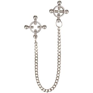 Cal Exotics 4-Point Nipple Press With Chain Brystklemmer med kæde