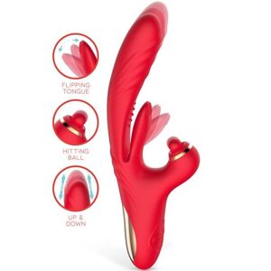 Action Limbe Vibe With Flip-flap Tongue & Hitting Ball Vibrator