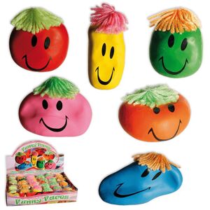 Out of the Blue 3-Pack Stressball Smiley Stress Funny Face Clip Ball  Fidget Toy