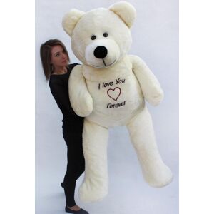 Viking Teddybjørn XXL - 180 cm - Love you forever hvid