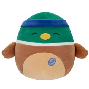 Squishmallows Avery the Mallard Med Sweatband & Rugby Ball , 19 cm