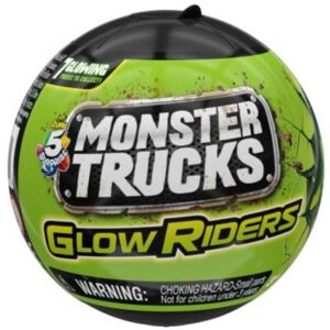 Zuru 5 Surprise Monster Trucks Glow Riders Series 2 Mystery Coll