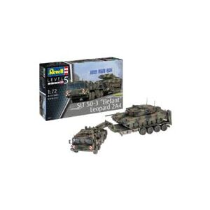 Revell SLT 50-3 Elefant + Leopard 2A4, Tank model, Monteringssæt, 1:72, SLT 50-3, Leopard 2A4, Ethvert køn, Plast