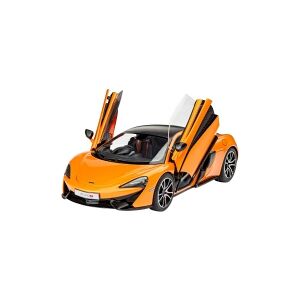 Revell model sæt bil 1:24 - McLaren 570S i skala 1:24, Niveau 3, trofast gengivelse med mange detaljer, , Modelsæt med grundlæggende tilbehør, 67051, 120 År