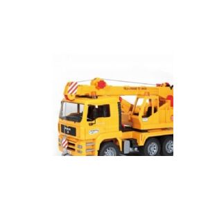 BRUDER MAN Crane truck (without Light and Sound Module), 4 År, Syntetisk ABS, Gul