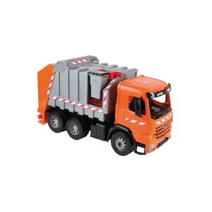 Lena GIGA TRUCKS Garbage truck Arocs with labels, Skraldebil model, Formonterede, Mercedes-Benz Arocs, 3 År, Sort, Grå, Orange, Europa