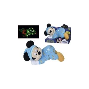 Simba Toys Disney Mickey Mouse soft toy, glow in the dark, 30 cm