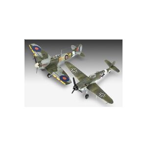 COBI Plywood model 1:72 63710 Messerschmitt Bf109G-10 + Spitfire Mk.V Revell