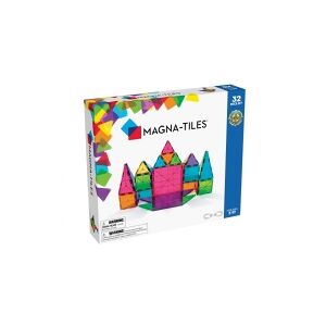 Magna-Tiles - Clear Colours 32 pcs - (90208) /Building and Construction Toys