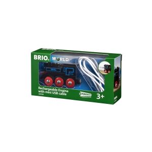 BRIO 33599 Genopladeligt lokomotiv m/mini USB-kabel