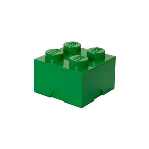 Room Copenhagen LEGO Storage Brick 4 - Opbevaringsboks - mørkegrøn
