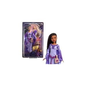 Mattel Disney Wish Asha of Rosas Adventure Pack Fashion Doll, Mode dukke, Hunstik, 3 År, Pige, 254 mm, Flerfarvet